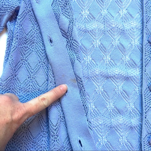 🌸 Talbots Crochet Cardigan - Size S - Picture 4 of 4